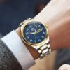 Men's Casual Stainless Steel Watch, Big Face Easy to Read An...