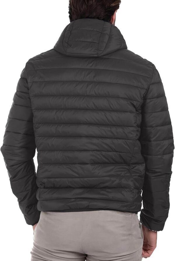 Men's Puffer Jacket Hooded Lightweight Full Zip Warm Coats W...