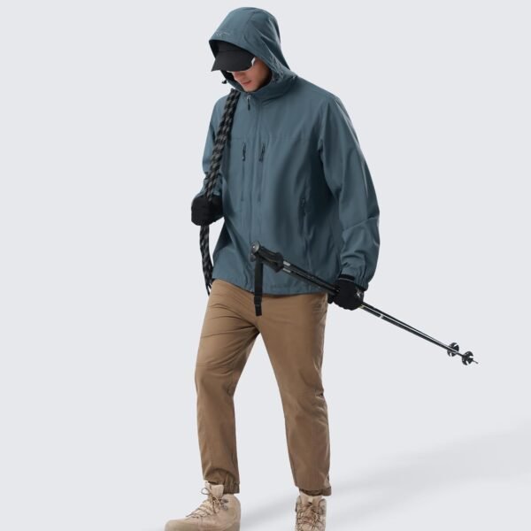 CAMEL CROWN Men's Waterproof Softshell Jacket Lightweight Wi...