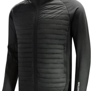 BALEAF Men's Running Jacket Lightweight Thumble Hole Warm Up...