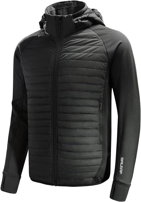 BALEAF Men's Running Jacket Lightweight Thumble Hole Warm Up...