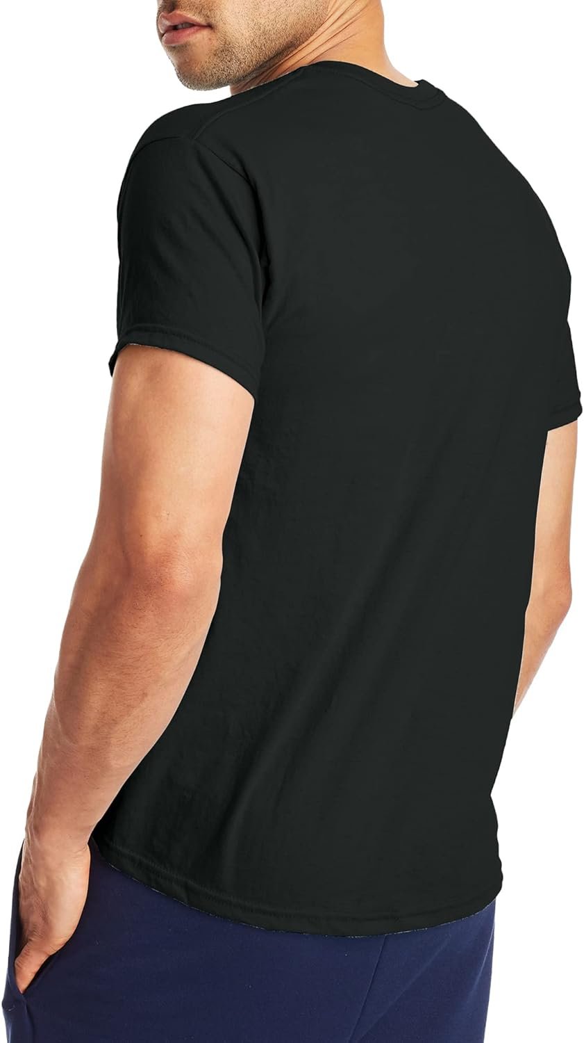 Hanes Men's X-Temp Performance T-Shirt Pack, Cotton Blend Mo... - Image 3