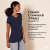 Amazon Essentials Women's Classic-Fit Short-Sleeve Crewneck ...