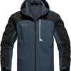 BGOWATU Men's Lightweight Fleece Lined Hooded Softshell Wint...