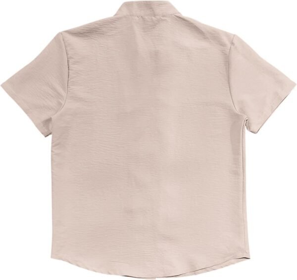 PORCLAY Men's Linen Shirt Short Sleeve Button Down Collar T ...