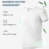 DAVID ARCHY Men's Undershirt Bamboo Rayon Moisture-Wicking V...