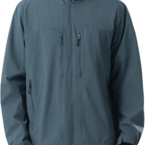 CAMEL CROWN Men's Waterproof Softshell Jacket Lightweight Wi...