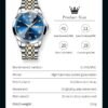 OLEVS Men Watches Business Dress Diamond Analog Quartz Date ...