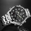 GOLDEN HOUR Luxury Stainless Steel Analog Digital Watches fo...