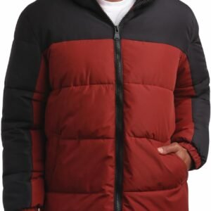 Perry Ellis Men's Hooded Puffer Jacket - Insulated Quilted W...