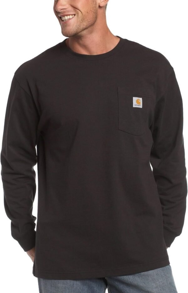 Carhartt Men's Loose Fit Heavyweight Long Sleeve Pocket T-Sh...
