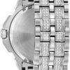 Bulova Men's Crystal Octava Chronograph Quartz Watch, Pave C...