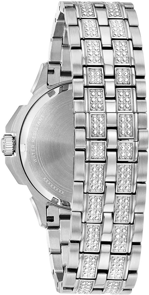Bulova Men's Crystal Octava Chronograph Quartz Watch, Pave C...