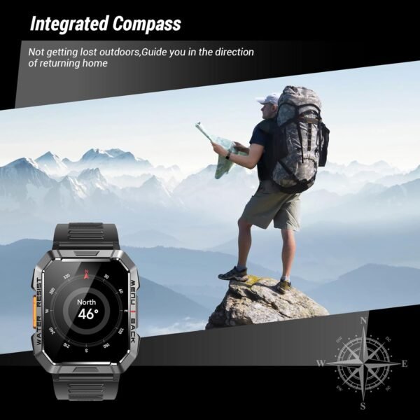 Military Smart Watch for Men (Answer/Make Calls), 2.01'' Sma...