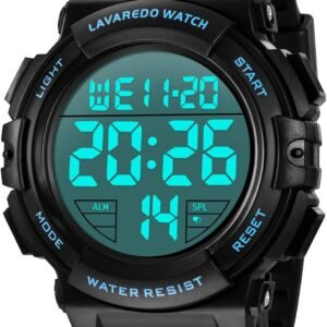 L LAVAREDO Mens Digital Watch Sports Military Watches Waterp...