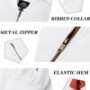 KEFITEVD Men's Jacket Casual Windproof Bomber Jackets Full Z...