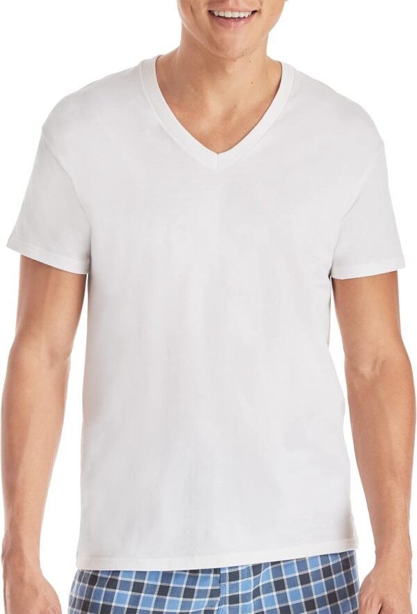Hanes Men's Comfortsoft V-Neck Tagless Tshirt 3 Pack