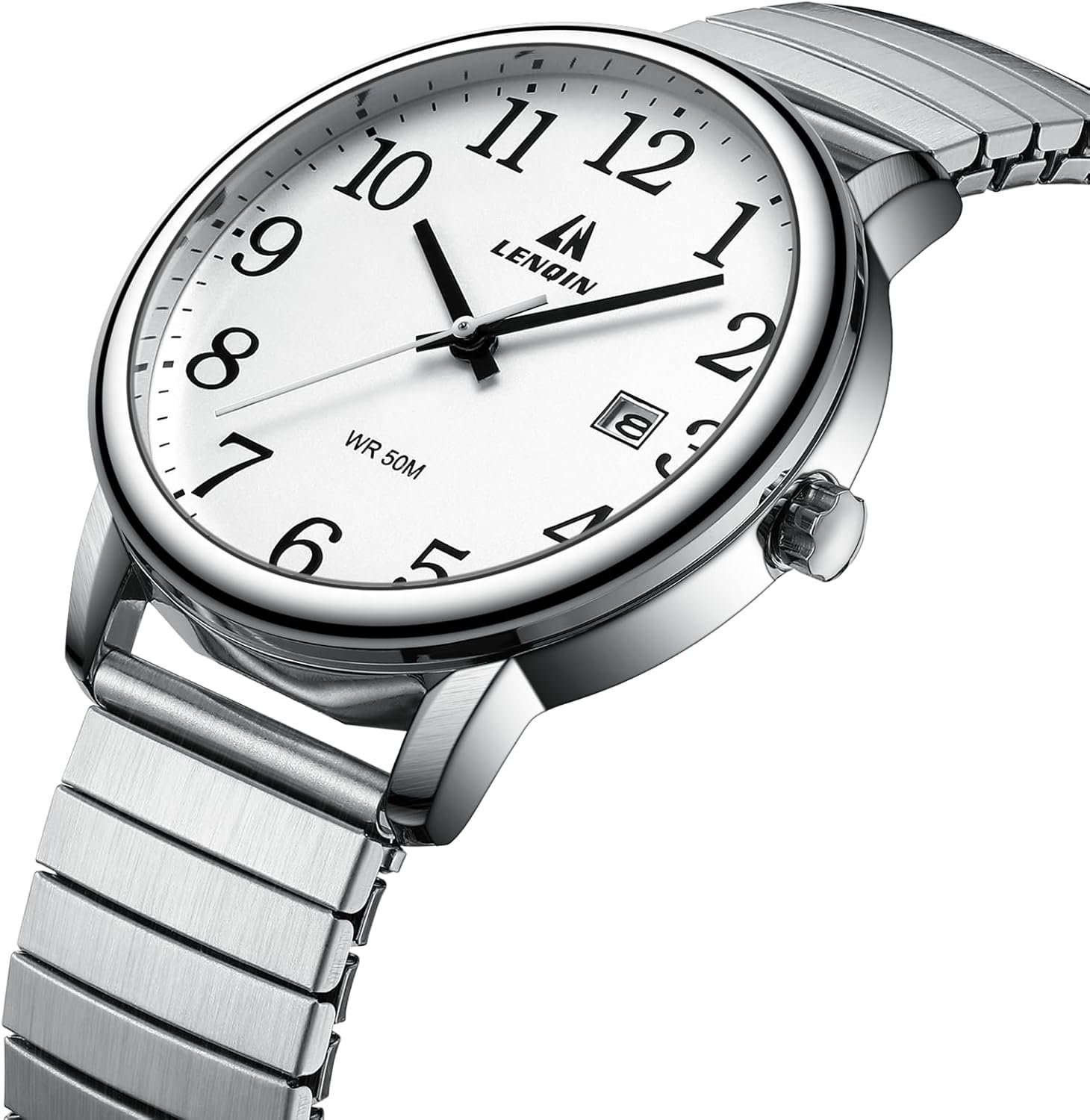 LN LENQIN Mens Watches Easy Read Analog Quartz Sport Waterpr... - Image 3