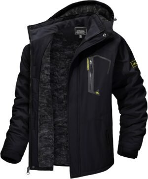 TACVASEN Men's Winter Skiing Jackets Water Resistant Fleece ...