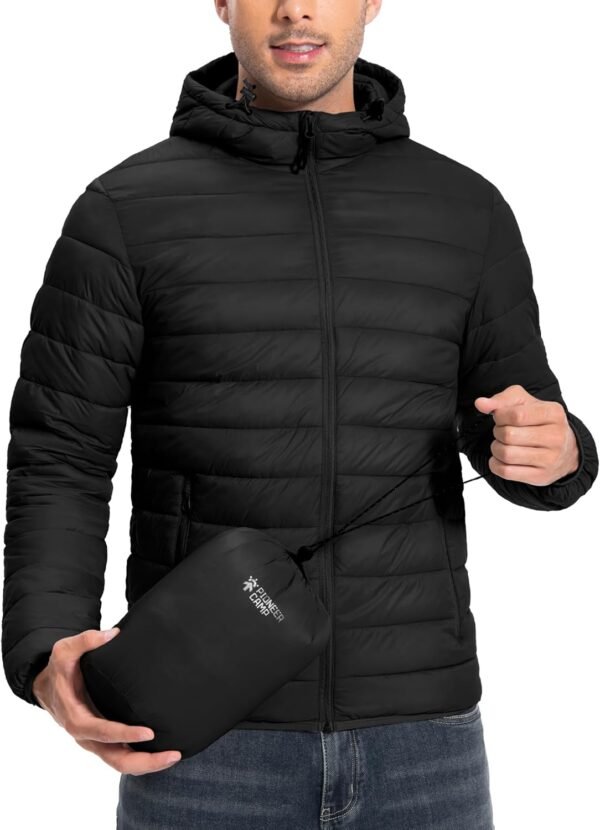 Pioneer Camp Mens Lightweight Packable Puffer Jacket Hooded ...