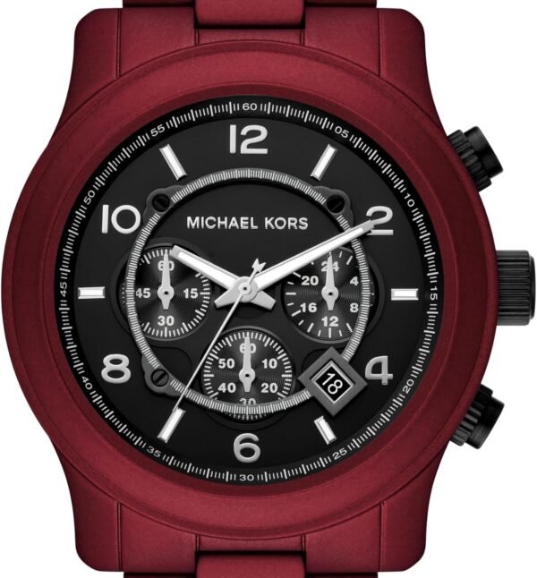 Michael Kors Runway Men's Watch, Stainless Steel Chronograph...