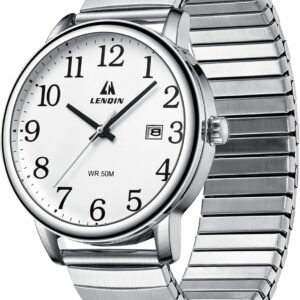 LN LENQIN Mens Watches Easy Read Analog Quartz Sport Waterpr...