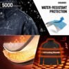 Mens softshell jacket, Insulated windbreaker Fleece Lined Ra...