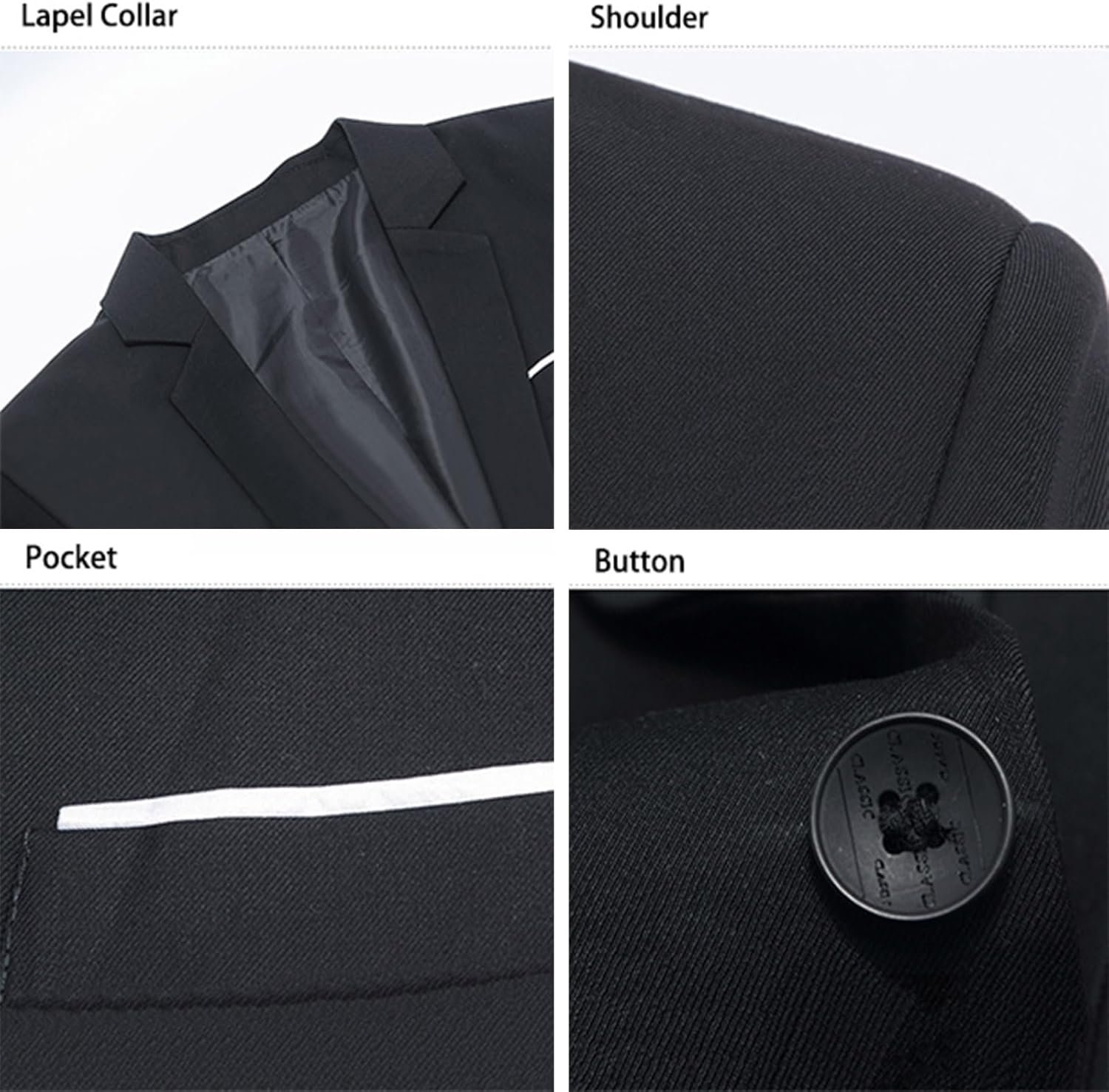 Mylldey Mens Blazers Slim Fit Business Casual Men Suit Sport... - Image 4