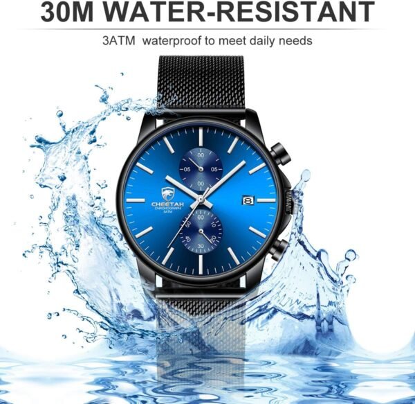 GOLDEN HOUR Mens Watch Fashion Sleek Minimalist Quartz Analo...