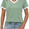 AUTOMET Womens Short Sleeve T-Shirts Summer Tops Casual Soft...