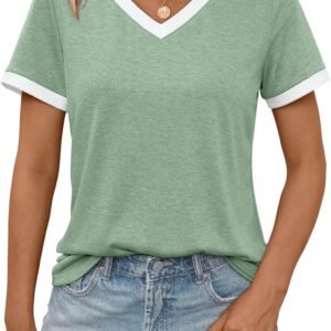 AUTOMET Womens Short Sleeve T-Shirts Summer Tops Casual Soft...