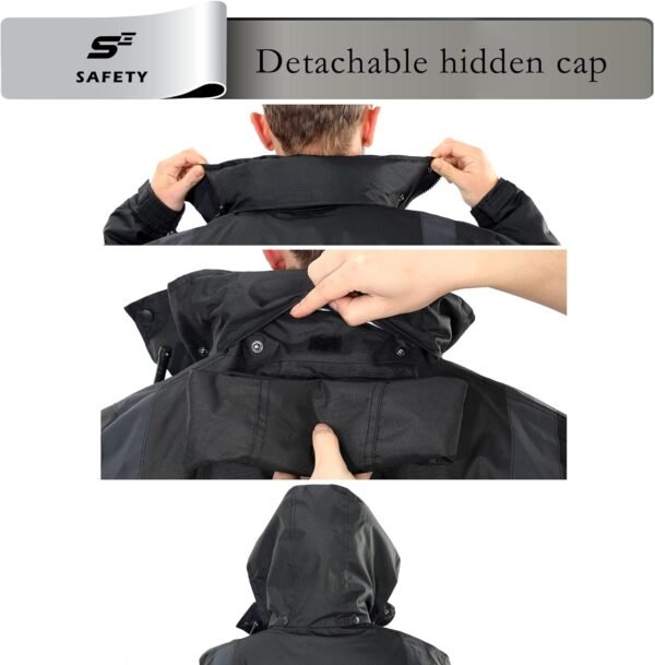 sesafety Reflective Jacket for Men, High Visibility Jackets,...