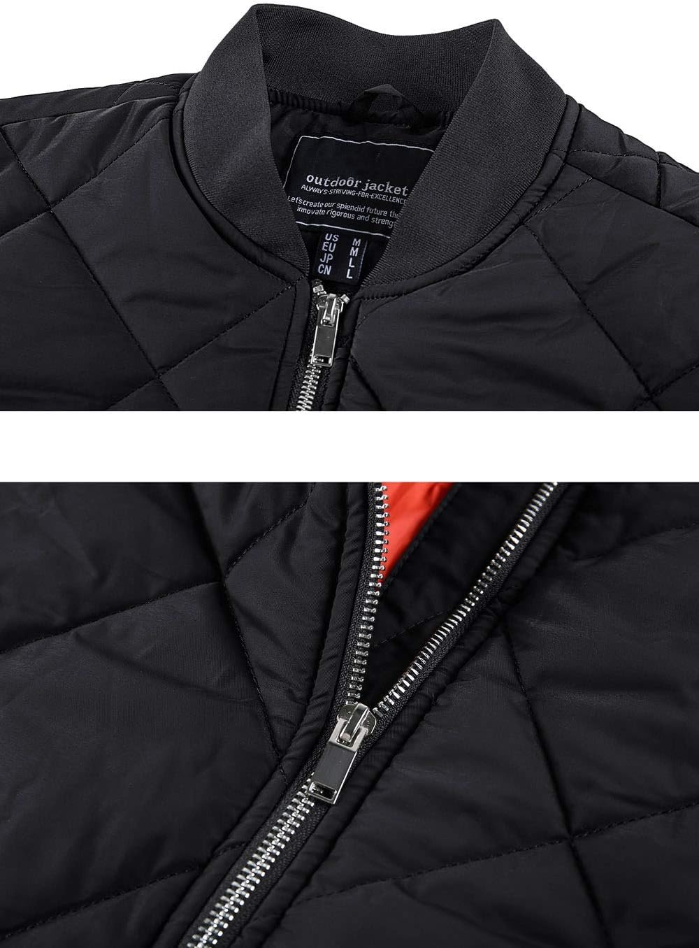 TACVASEN Men's Padded Jackets Winter Full Zipper Fleece Outw... - Image 5