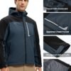 BGOWATU Men's Lightweight Fleece Lined Hooded Softshell Wint...