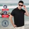 Albert Morris Mens Striped Short Sleeve Polo Shirts 4 Pack