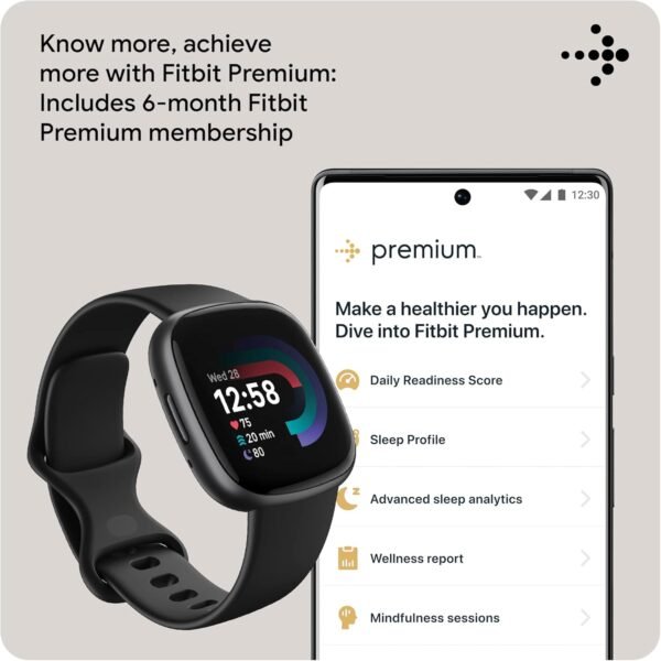 Fitbit Versa 4 Fitness Smartwatch with Daily Readiness, GPS,...