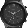 Fossil Men's Neutra Quartz Stainless Steel and Leather Chron...