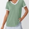 AUTOMET Womens Short Sleeve T-Shirts Summer Tops Casual Soft...