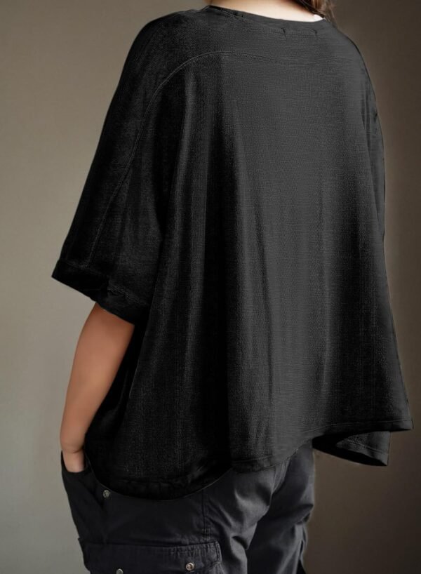Dokotoo Summer Shirts 2025 Womens Solid T Shirts for Women L...