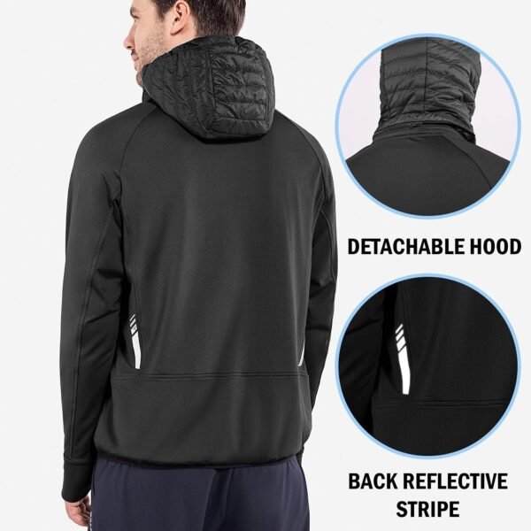 BALEAF Men's Running Jacket Lightweight Thumble Hole Warm Up...