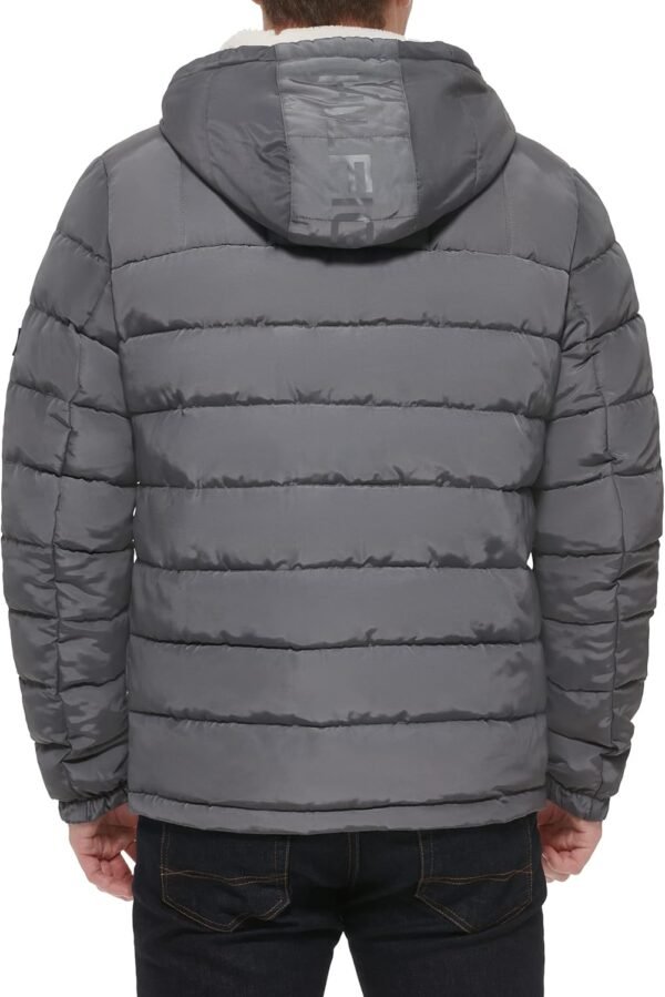 Tommy Hilfiger Men's Midweight Sherpa Lined Hooded Water Res...