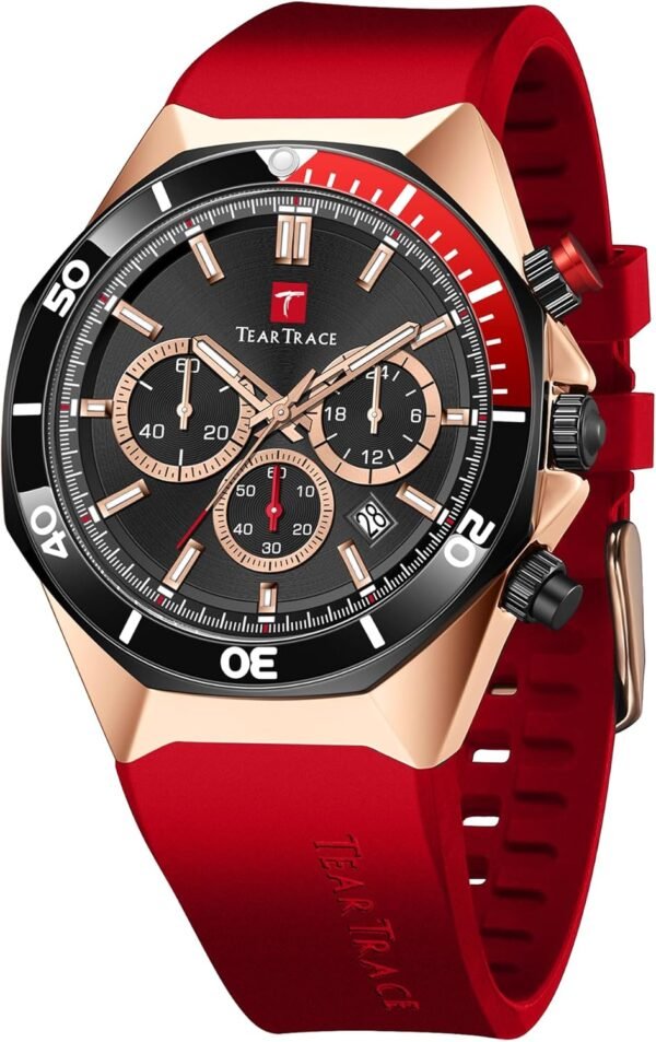 Watches for Men Luxury Chronograph 3ATM Waterproof Quartz Sp...
