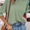 Dokotoo Women's 2025 Fashion Tops 3/4 Sleeve T-Shirts Cute C...