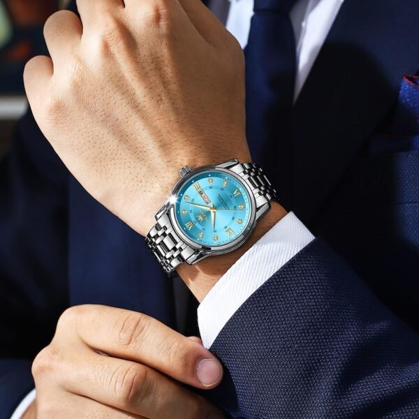 OLEVS Watch for Men Classic Business Dress Analog Quartz Sta... - Image 3