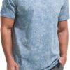 VEIISAR Men's Crew Neck T Shirt - Fitted Elastic Tees Fresh ...