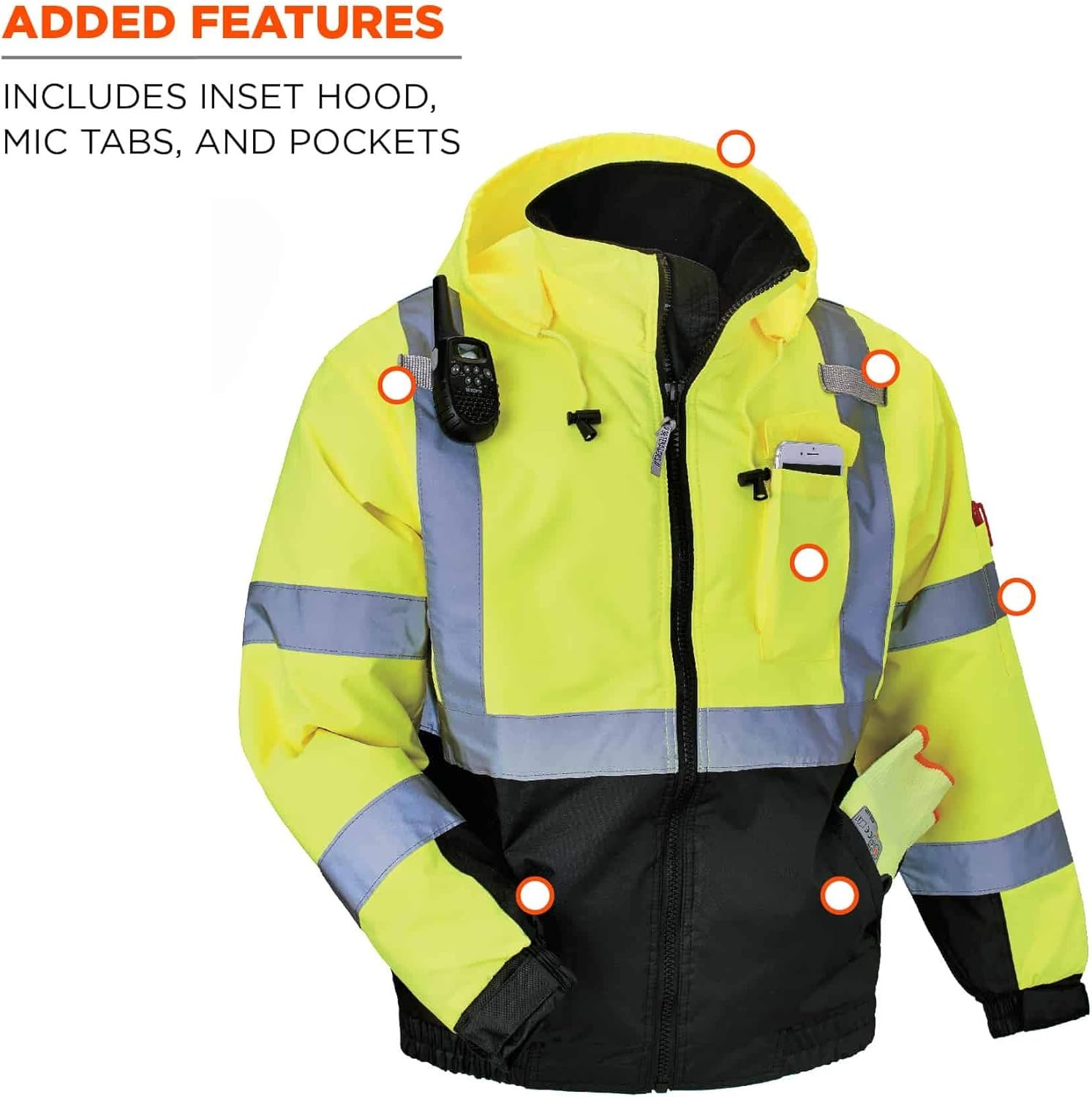 Ergodyne Standard Hi Vis Bomber Safety Jacket