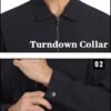 TACVASEN Mens Lightweight Windbreaker Full Zip Up Laydown Co...