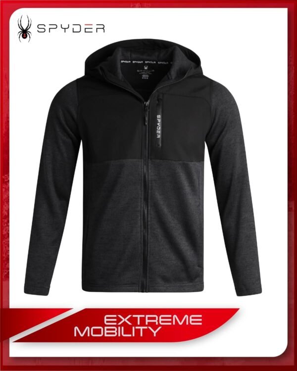 Spyder Men's Sweater Fleece Jacket - Performance Hooded Swea...
