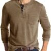 Uposiut Mens Henley Shirts Long/Short Sleeve T Shirt Fashion...