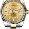 Rolex Sky-Dweller Automatic Men’s 18k Yellow Gold Champagne ...